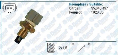 ZNTC1046 Hararet (Ntc) Musuru Peugeot 306 1.6 1993-2000 / 406 2.0 1995-2004 / Citroen Xsara 1.6 2000-2005
